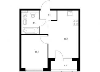 Продается 1-комнатная квартира, 33.3 м2, Ярославль, ЖК Волга Парк