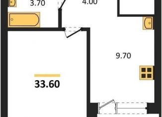 1-комнатная квартира на продажу, 33.6 м2, Воронеж, Железнодорожный район