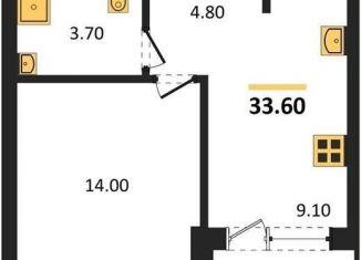 1-ком. квартира на продажу, 33.6 м2, Воронеж, Железнодорожный район