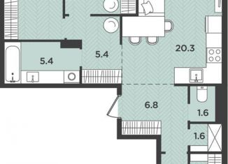 Продам 4-комнатную квартиру, 79.1 м2, Архангельская область