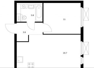 Продаю однокомнатную квартиру, 38.5 м2, Москва, метро Говорово