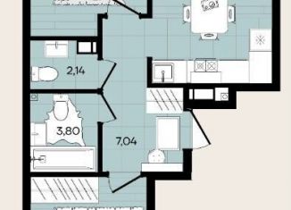 Продается 2-комнатная квартира, 65.1 м2, Краснодарский край