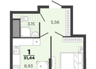 Продаю однокомнатную квартиру, 31.4 м2, Рязань, ЖК Северный