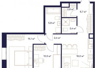 Продажа 2-ком. квартиры, 62.5 м2, Москва, район Ростокино