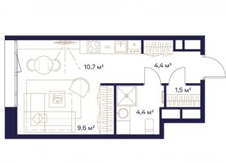 Продается квартира студия, 30.6 м2, Москва, район Ростокино, жилой комплекс Союз, к3