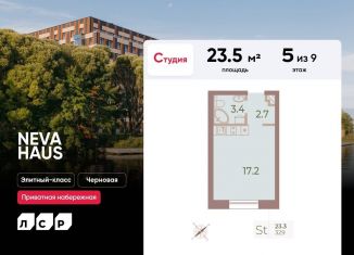 Квартира на продажу студия, 23.5 м2, Санкт-Петербург, Петроградский район, Петровский проспект, 9к2