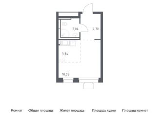 Продажа квартиры студии, 21.6 м2, посёлок Мирный, жилой комплекс Томилино Парк, к5.4, ЖК Томилино Парк