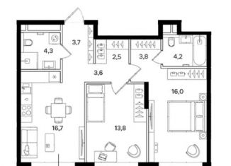 2-ком. квартира на продажу, 68.6 м2, Москва, САО, Ленинградское шоссе, 57с6