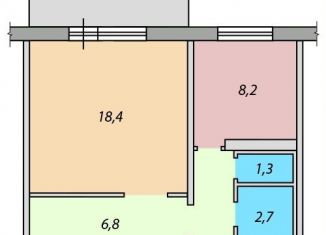 Продается однокомнатная квартира, 38.8 м2, Новокузнецк, улица Берёзовая Роща, 10