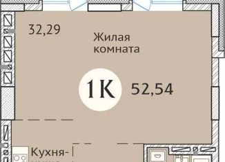 Продам однокомнатную квартиру, 52.7 м2, Новосибирская область, улица Дуси Ковальчук, 248/1