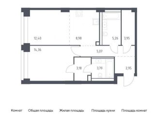 Продается 1-ком. квартира, 59.9 м2, Москва, жилой комплекс Нова, к3