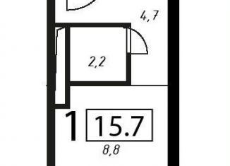 1-ком. квартира на продажу, 15.7 м2, Москва, ЮВАО, Жигулёвская улица, 4к1