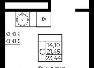 Продам квартиру студию, 23.4 м2, Краснодарский край, жилой комплекс Европа Клубный Квартал 9, лит4