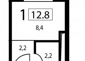 Продажа квартиры студии, 12.8 м2, Москва, Аминьевское шоссе, 7, ЗАО