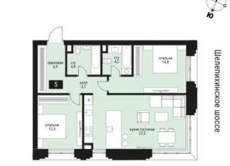 Продажа 2-ком. квартиры, 74.4 м2, Москва, ЦАО