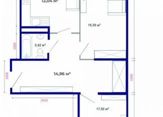 Продажа 2-комнатной квартиры, 70.9 м2, рабочий поселок Маркова