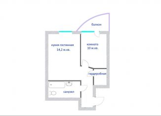 Продажа 1-комнатной квартиры, 36.4 м2, Тюменская область, улица Чернышевского, 2Бк11