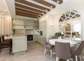 Трехкомнатная квартира на продажу, 87.7 м2, Тюмень, улица Газовиков, 77, ЖК Европейский Берег