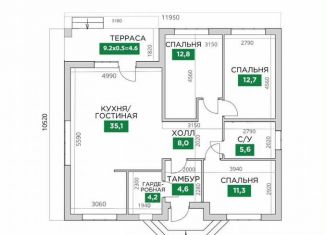 Продается дом, 98.9 м2, поселок Щепкин, улица Юрия Лоскутова