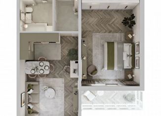 Двухкомнатная квартира на продажу, 61.8 м2, Красноярский край