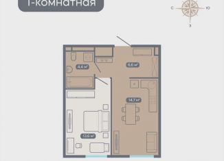 Продается однокомнатная квартира, 39.3 м2, Нижний Новгород, метро Горьковская