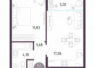 Продам однокомнатную квартиру, 40 м2, Тула, Пряничная улица, 8