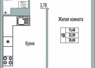 Продам 1-комнатную квартиру, 36.7 м2, Псков, Линейная улица, 89, ЖК Смарт-квартал