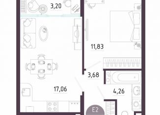 Продается 1-комнатная квартира, 40 м2, Тула, Пряничная улица, 8