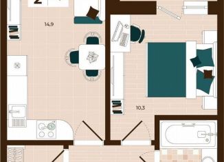 Продажа 2-ком. квартиры, 39.1 м2, Тула