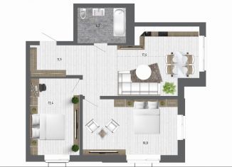 Продается 2-ком. квартира, 67.9 м2, село Новая Усмань, улица Ленина, 312А