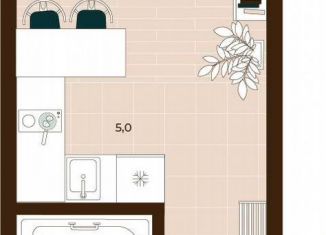 Продаю квартиру студию, 21.5 м2, Тула, Центральный территориальный округ