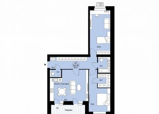 Продаю трехкомнатную квартиру, 91.2 м2, Сыктывкар, Октябрьский проспект, 137, район Орбита
