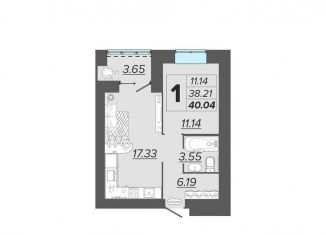 1-ком. квартира на продажу, 40 м2, Брянск