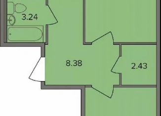 Продам 2-ком. квартиру, 57.7 м2, деревня Новое Девяткино, Лесная улица, 19