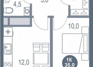 Продам 1-комнатную квартиру, 35 м2, Котельники, микрорайон Новые Котельники, 11
