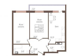 Продажа 2-комнатной квартиры, 78.7 м2, Орёл, улица Генерала Родина, 66Ак1, микрорайон Весёлая Слобода