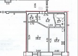 Продаю однокомнатную квартиру, 42 м2, Санкт-Петербург, улица Беринга, 23к2