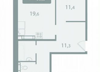 Продаю 3-комнатную квартиру, 63.4 м2, поселок Зональная Станция, улица Королёва, 20