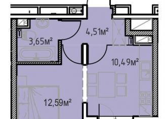 Однокомнатная квартира на продажу, 34.3 м2, Иркутск, улица Сибирских Партизан, 1А/1