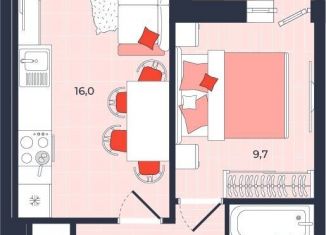 Продажа 2-комнатной квартиры, 40.7 м2, Тула