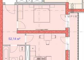 Продажа 2-комнатной квартиры, 52.1 м2, Грозный, Путинский район, улица Нурсултана Абишевича Назарбаева, 7