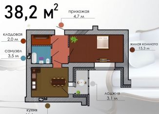 Продаю 1-комнатную квартиру, 38.2 м2, Воронеж, улица Независимости, 55/10