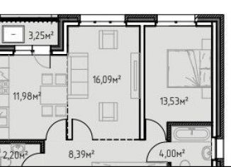 Продам двухкомнатную квартиру, 59.4 м2, Иркутск, улица Сибирских Партизан, 1А/1
