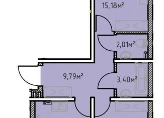 Продается двухкомнатная квартира, 65.4 м2, Иркутск, улица Сибирских Партизан, 1А/1