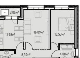 Продам двухкомнатную квартиру, 59.2 м2, Иркутск, улица Сибирских Партизан, 1А/1