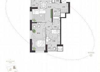 Продаю двухкомнатную квартиру, 81.3 м2, Тула, улица Фридриха Энгельса, 70А