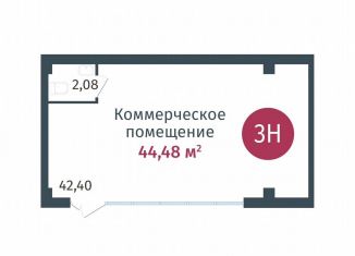 Продается помещение свободного назначения, 44.48 м2, деревня Дударева, улица Сергея Джанбровского, 27соор1