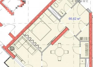 2-ком. квартира на продажу, 66.6 м2, Грозный, Путинский район, улица Нурсултана Абишевича Назарбаева, 7