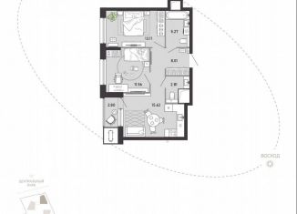 2-комнатная квартира на продажу, 59.2 м2, Тула, улица Фридриха Энгельса, 70А, Советский территориальный округ