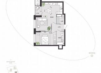 Продается 1-ком. квартира, 59 м2, Тула, улица Фридриха Энгельса, 70А, Советский территориальный округ